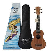 Load image into Gallery viewer, Aiersi brand 21 inch mahogany Soprano ukulele Hawaiian guitar ukelele