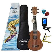 Load image into Gallery viewer, Aiersi brand 21 inch mahogany Soprano ukulele Hawaiian guitar ukelele