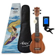 Load image into Gallery viewer, Aiersi brand 21 inch mahogany Soprano ukulele Hawaiian guitar ukelele